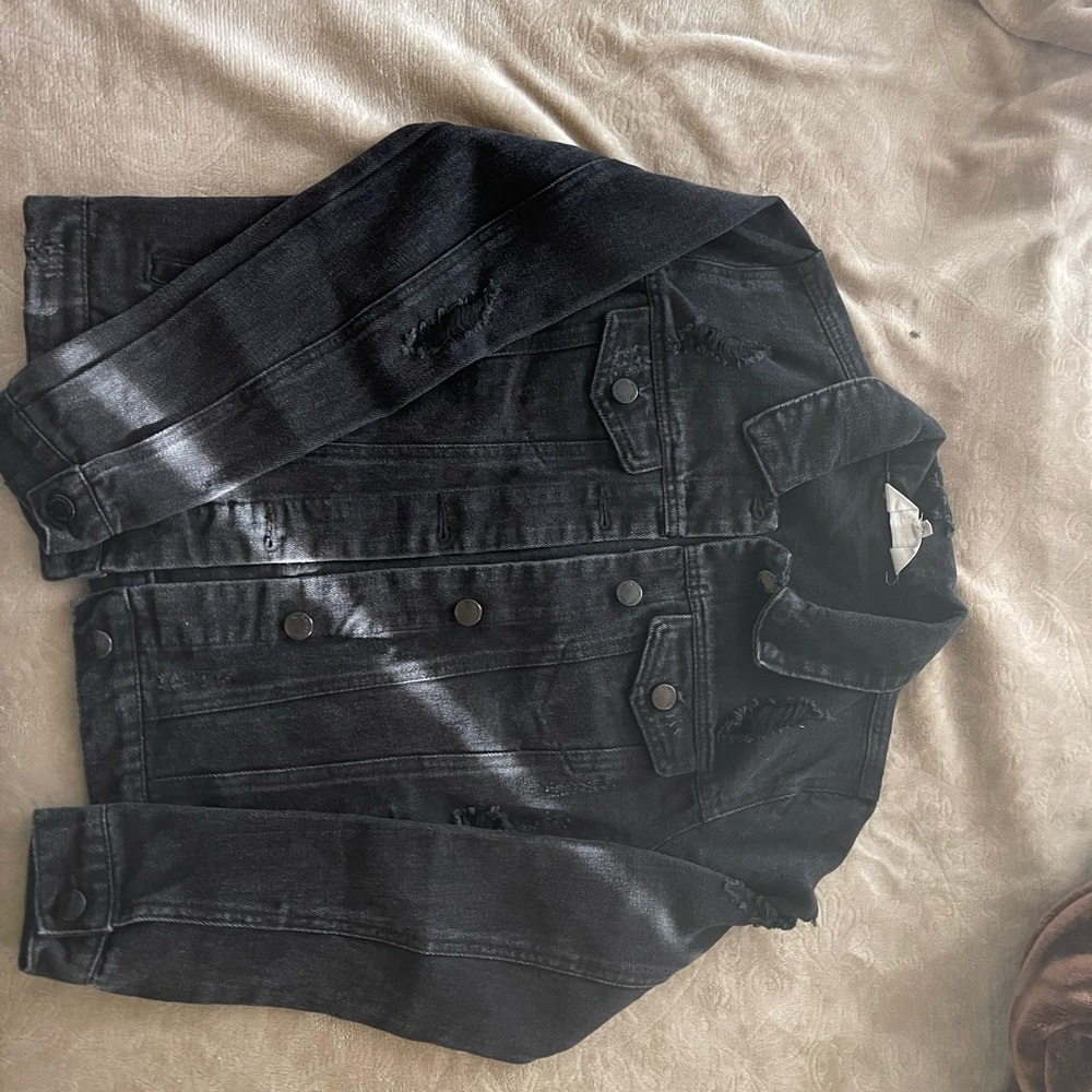 Ci Sono Black Denim Jacket